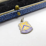 Sterling Silver & Enamel Stratford-On-Avon Charm Pendant Vintage c1970