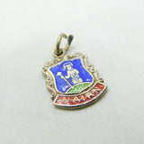 Sterling Silver & Enamel Nairn Scotland Shield Charm Vintage c1960