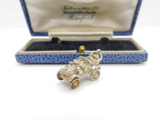 Sterling Silver Traditional Motor Car Charm Pendant Vintage c1970