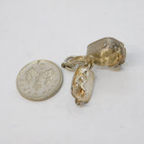 Sterling Silver Opening Lady in the Camera Charm Pendant Vintage c1970