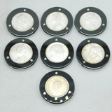 London Mint Office Complete Silver British-India Rupee Seven Coin Set