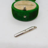Sterling Silver Spinel Set Drop Charm Pendant Vintage c1970