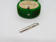 Sterling Silver Spinel Set Drop Charm Pendant Vintage c1970