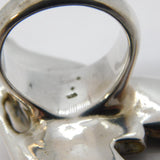 Sterling Silver Large Floral Statement Spray Ring Vintage c1990