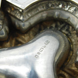 Victorian Sterling Silver Star Form Salt Cellar Antique 1870 Sheffield