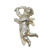 KEIM Ltd Sterling Silver Cherub Form Brooch Clip Vintage c1970 London