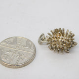 Sterling Silver Hedgehog Charm Pendant Vintage c1970