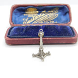 Sterling Silver Nelson's Column Charm Pendant Vintage c1970