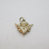 Sterling Silver Thistle Form Charm Pendant Vintage c1970s