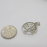 Sterling Silver Tree of Life Paste Set Charm Pendant Vintage c1970