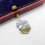 Sterling Silver & Enamel Luxemburg Charm Pendant Vintage c1970