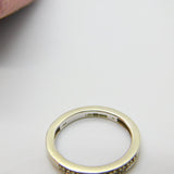 9ct White Gold & Diamond Set Half Eternity Ring Vintage c1990 London