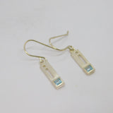 Pair of Sterling Silver Kit Heath Rennie Macintosh Topaz Earrings Vintage c2000