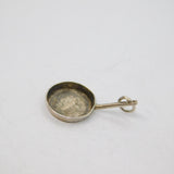 Sterling Silver Frying Pan Charm Pendant Vintage c1970