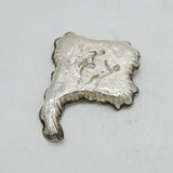 Edwardian Sterling Silver Leaf Form Novelty Tea Caddy Spoon Antique Chester