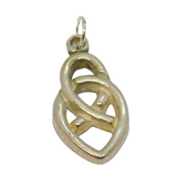 Sterling Silver Celtic Style Charm Pendant Vintage c1970