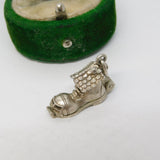 Sterling Silver Family in the Shoe Charm Pendant Vintage c1970
