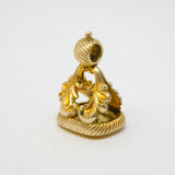 George III 10ct Gold Carved Citrine 'Anne' Named Fob Seal Antique c1820s
