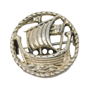 Shipton & Co. Sterling Silver Celtic Ship Brooch Antique 1948 Chester