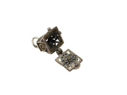 Sterling Silver Nuvo Coins in the Cash Register Charm Pendant Vintage c1970