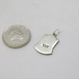 Sterling Silver Enamel Arundel Charm Pendant Vintage c1970