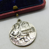Milan "L'Esposizione Internazionale del Sempione" of 1906 Silver Plated Pendant