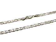 Sterling Silver Anchor Link Chain Necklace Vintage c1970s 38cm Length