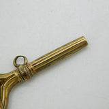 Victorian 10ct Yellow Gold Cased Stone Set Spinning Watch Key Fob Antique c1860s