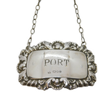 Sterling Silver Port Decanter Label Vintage 1982 London