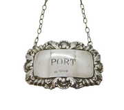 Sterling Silver Port Decanter Label Vintage 1982 London
