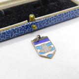 Sterling Silver & Enamel Paignton Charm Pendant Vintage c1970