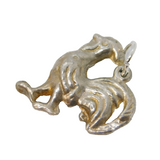 Sterling Silver Cockerel Chicken Charm Pendant Vintage c1970