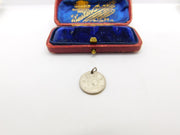 Sterling Silver 10 Cent Coin Charm Pendant Vintage c1970