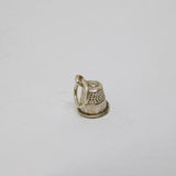 Sterling Silver Thimble Charm Pendant Vintage c1970