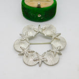 Canadian Amos Pewter Starfish & Shell Brooch Pin Vintage 2003