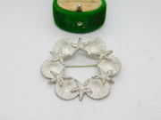 Canadian Amos Pewter Starfish & Shell Brooch Pin Vintage 2003
