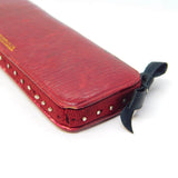 Victorian Red Tooled Leather Travelling Pin Cushion Albert Barker Ltd Antique