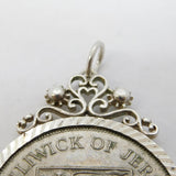 Sterling Silver Mounted Bailiwick of Jersey Five Shillings Medallion Pendant