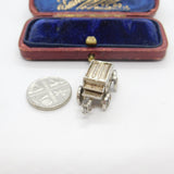 Sterling Silver Traditional Carriage Charm Pendant Vintage c1970