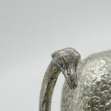 Victorian Silver Plated Ostrich Egg Dining Stand Antique c1880 Daniel & Arter AF