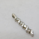 Sterling Silver Spinel Set Charm Pendant Vintage c1970s