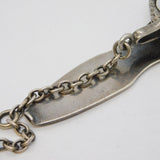 Victorian Sterling Silver Snake Form Sewing Chatelaine Clip Antique c1840s