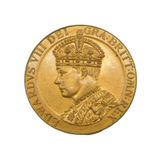 King Edward VIII Copper Coronation Medal Antique 1937