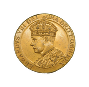 King Edward VIII Copper Coronation Medal Antique 1937