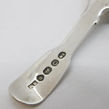 George IV Sterling Silver Fiddle Pattern Tea Caddy Spoon Antique 1829 London