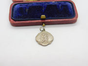 Sterling Silver St Christopher Travel Charm Pendant Vintage c1970