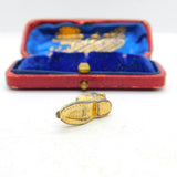 Victorian Gold Gilded Nickel 'Lucky Boot' Charm Antique c1860 Early Jewellery
