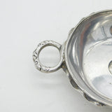 Edwardian Sterling Silver Elizabeth I Coin Set Wine Taster Dish Antique London
