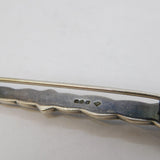 Scottish Sterling Silver Citrine Set Dirk Brooch Vintage 1980 Edinburgh