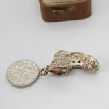 Sterling Silver Old Boot Charm Pendant Vintage c1970